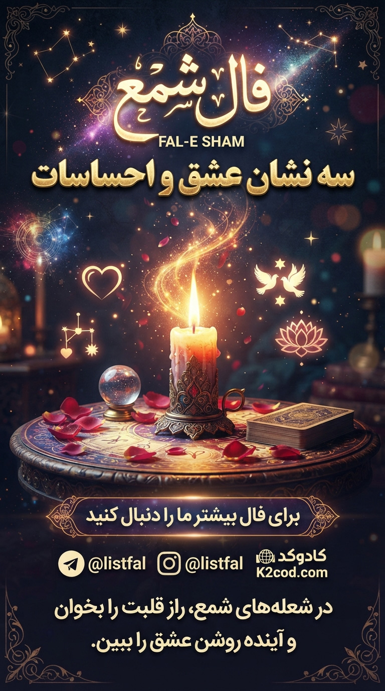 فال شمع سه نشان عشق و احساسات